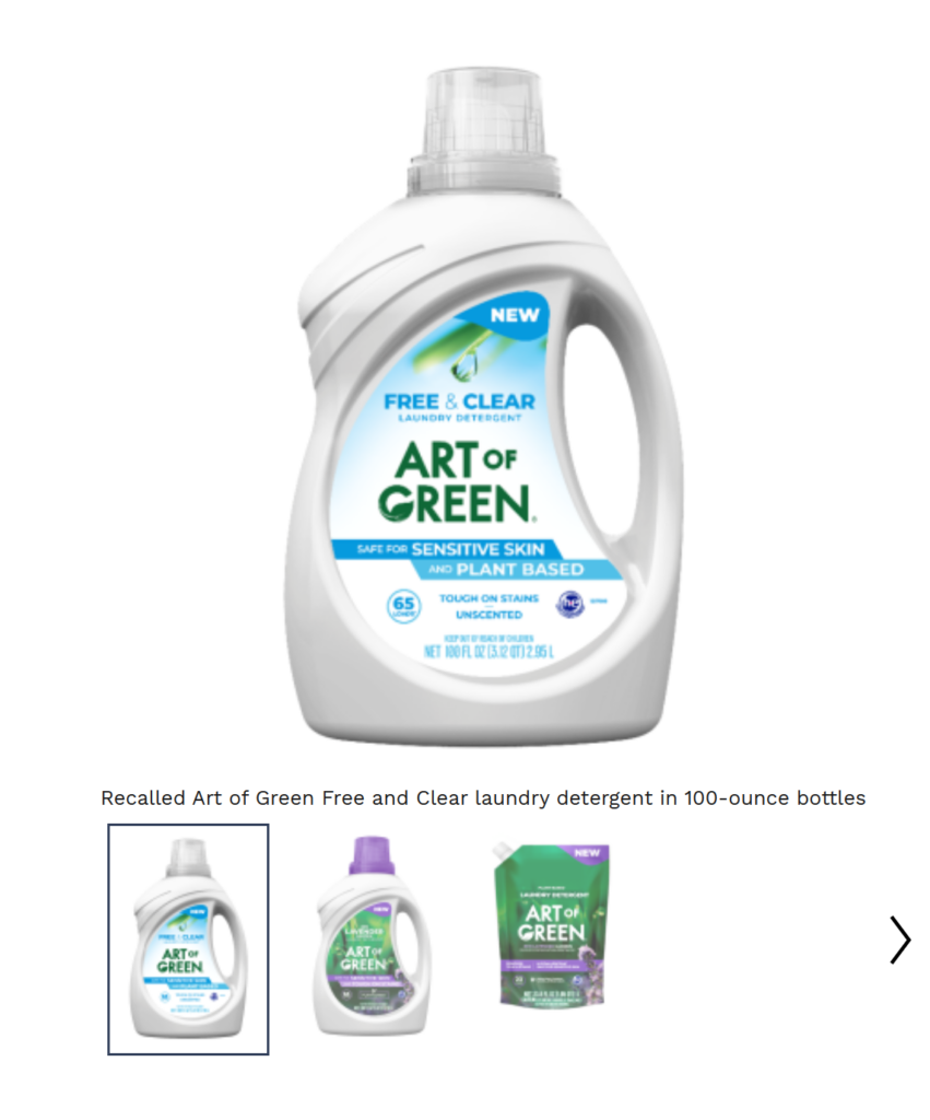 Laundry detergent recalled due to bacteria risk.
Use ozone instead!