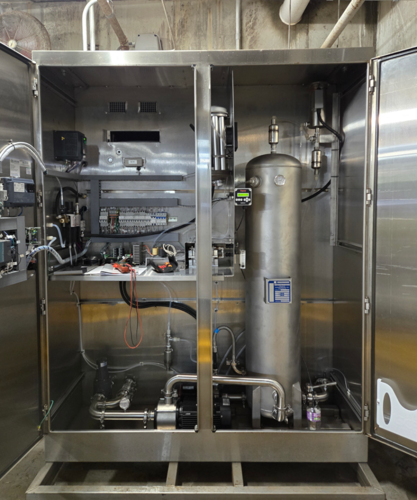 ozone water system for pork processing