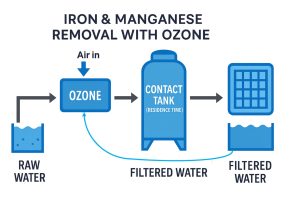 Iron & Manganese Removal with Ozone Diagram