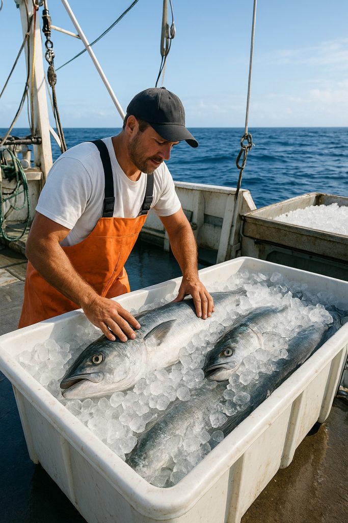 Ozonated Ice and fish storage - oxidation technologies - ocean fish storage