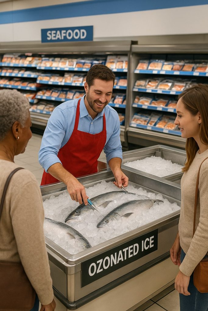 Ozonated Ice and fish storage - oxidation technologies