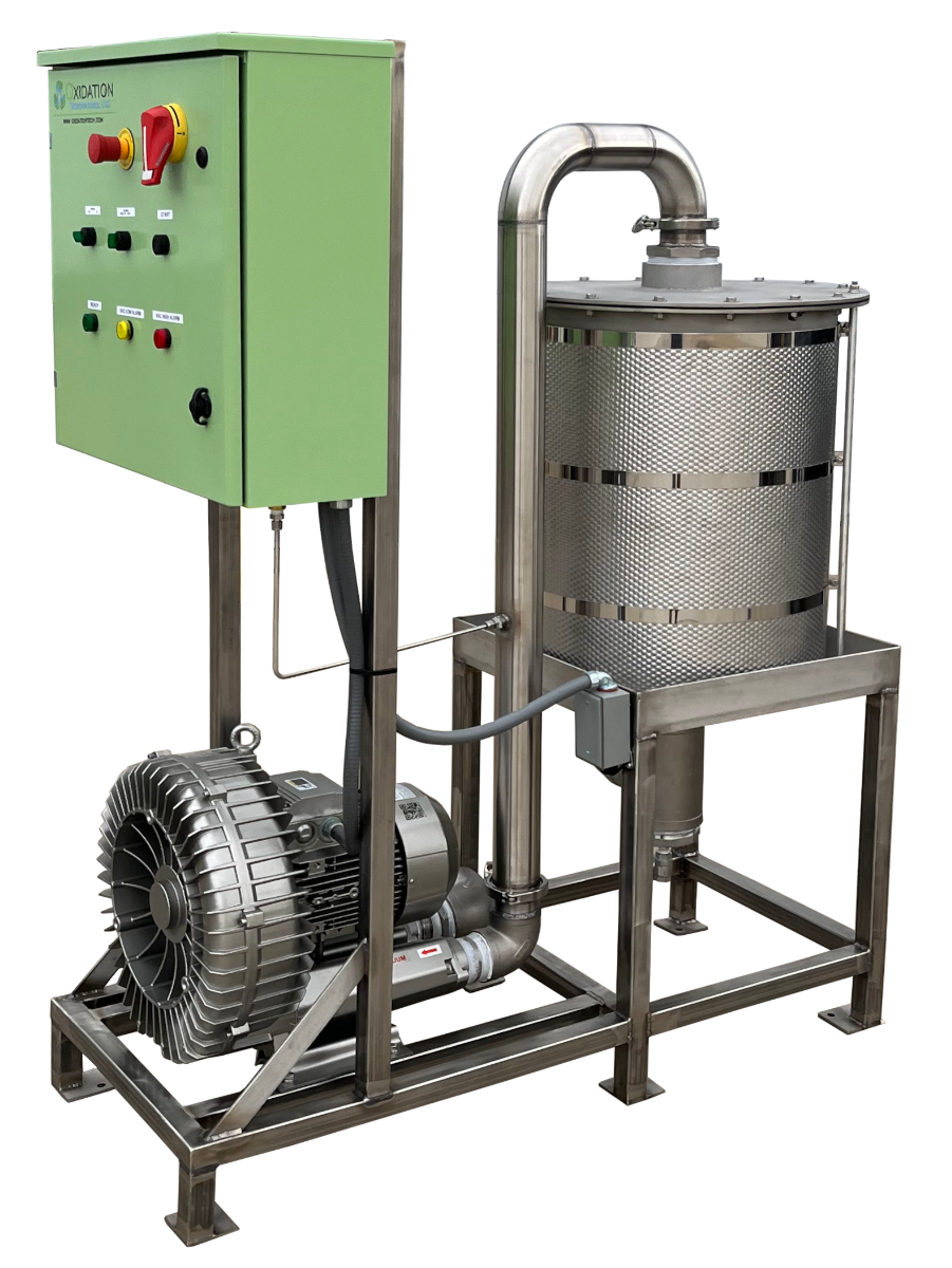 350 CFM ozone destruct unit system