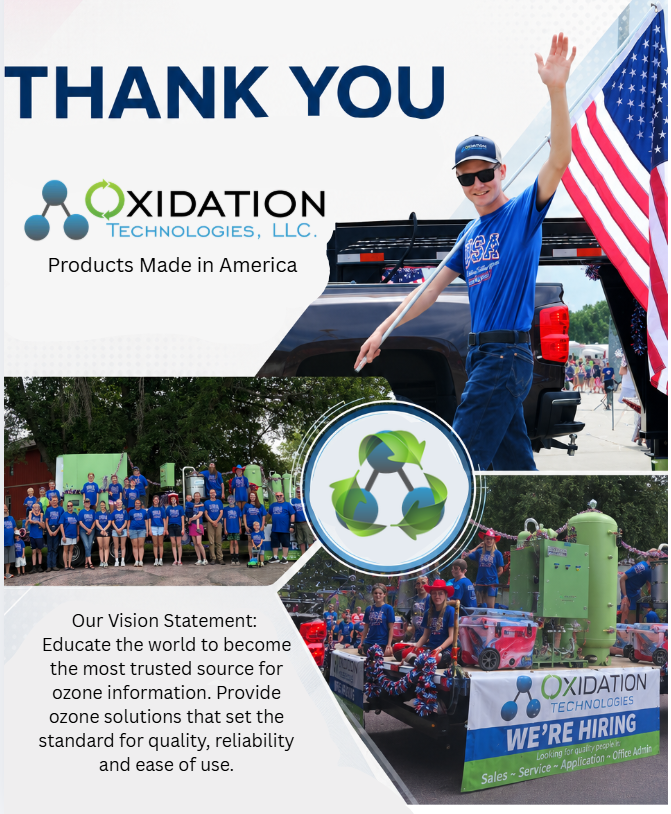Oxidation technologies parade. water treatment waste water treatment foce-main water treatment disinfection sanitation clean, ozone ozone system integreation monitor ozone gas ozone gas range, human safety, emergency services