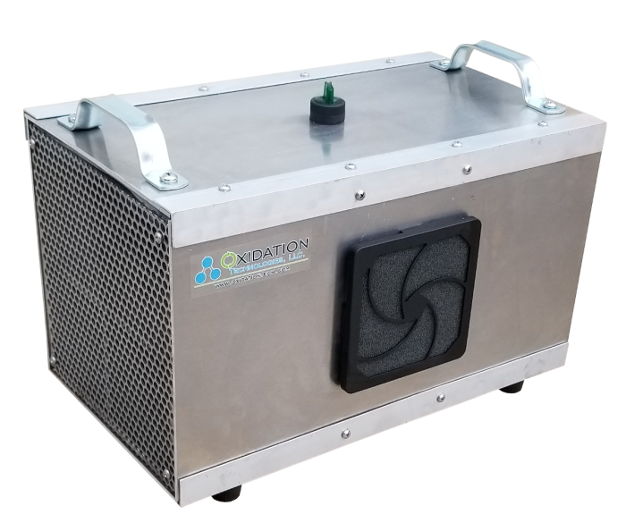 Ambient air ozone scrubber