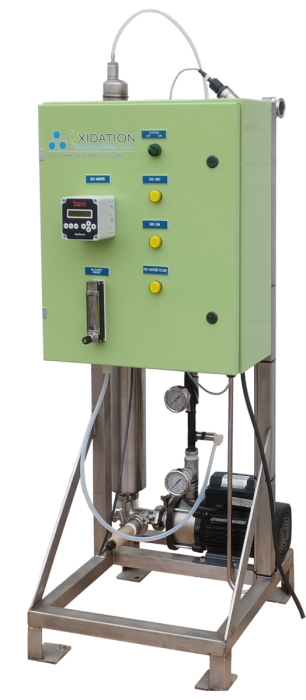 OST Injection Skid 0-15 and 0-30 gallons per minute ozone water injection skid