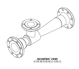 Stainless Steel Venturi SS-4091 Flanged Connection