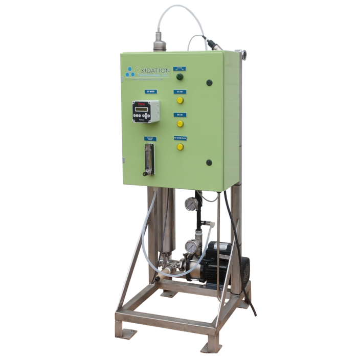 OST Injection Skid 0-15 and 0-30 gallons per minute ozone water injection skid