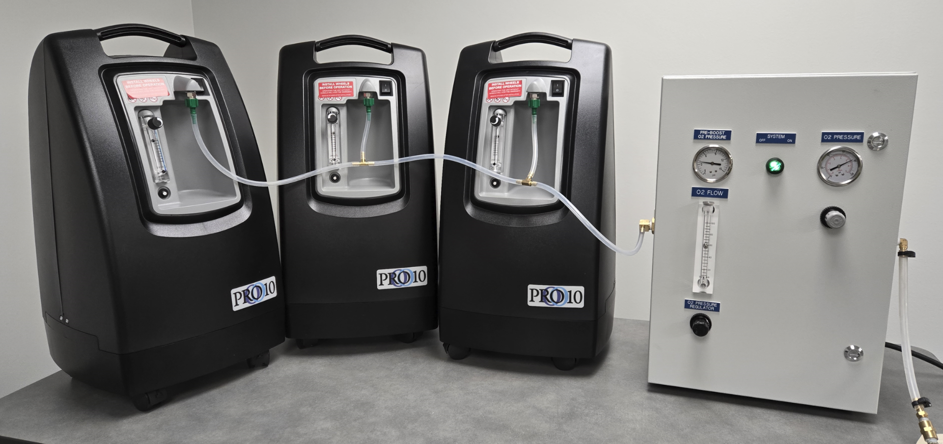 O2 Pressure Boost in use to boost oxygen pressure