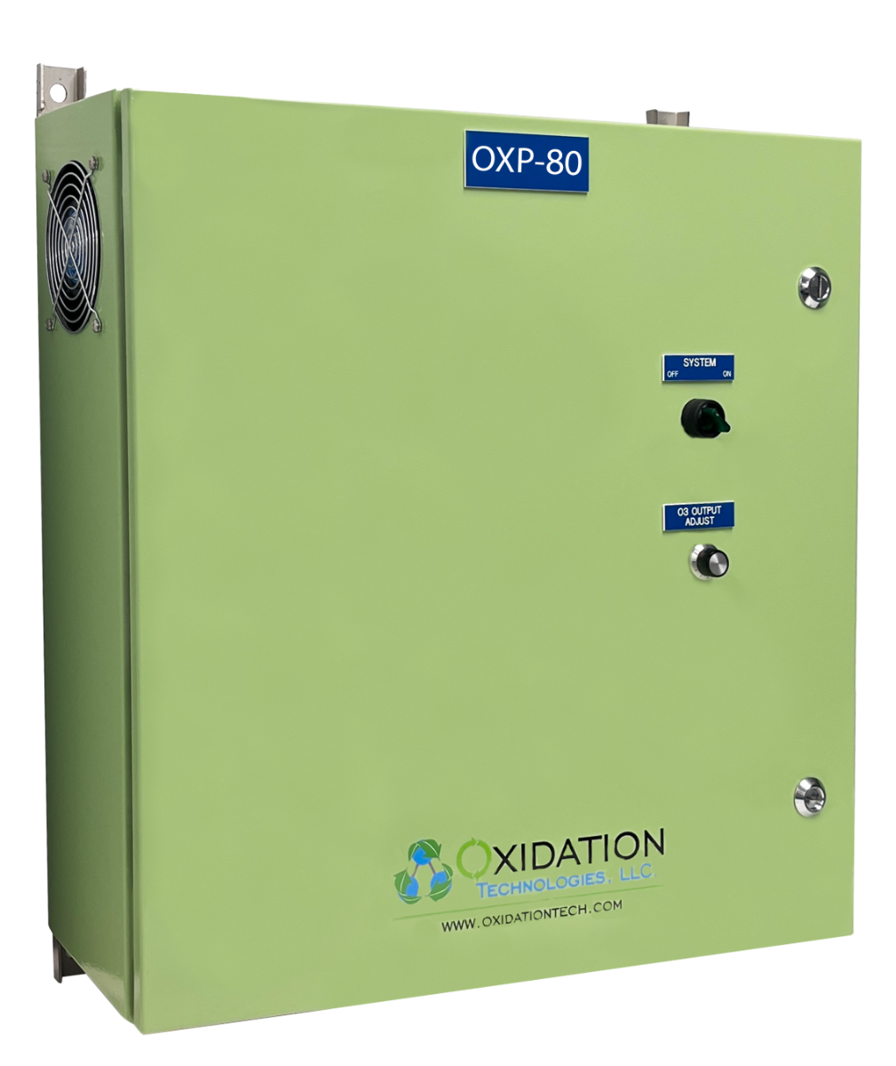 OXP-80 Ozone Generator in painted steel enclosure for industrial applications OXP-80 Ozone Generator in painted steel enclosure for industrial applications