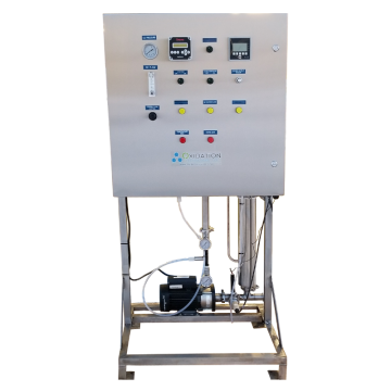 OST-60 Ozone water system shown with optional ORP and dissolved ozone sensors
