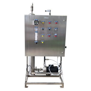 OST-100 Ozone Water system shown with optional dissolved ozone monitor