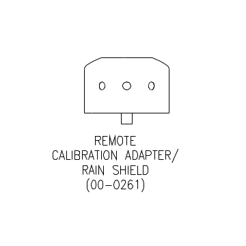 Remote Calibration Adapter/Rain Sheld for the C12-17
