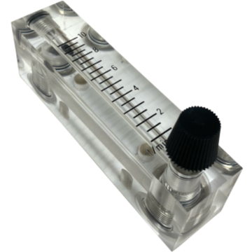 1-10 LPM Flowmeter with Valve