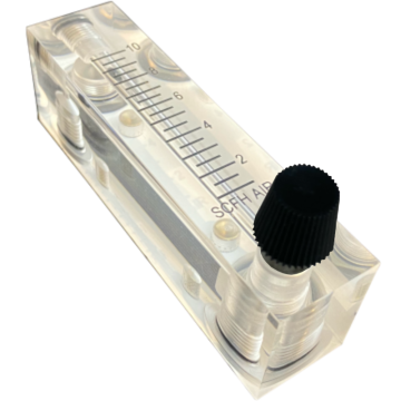 1-10 SCFH Flowmeter with Valve