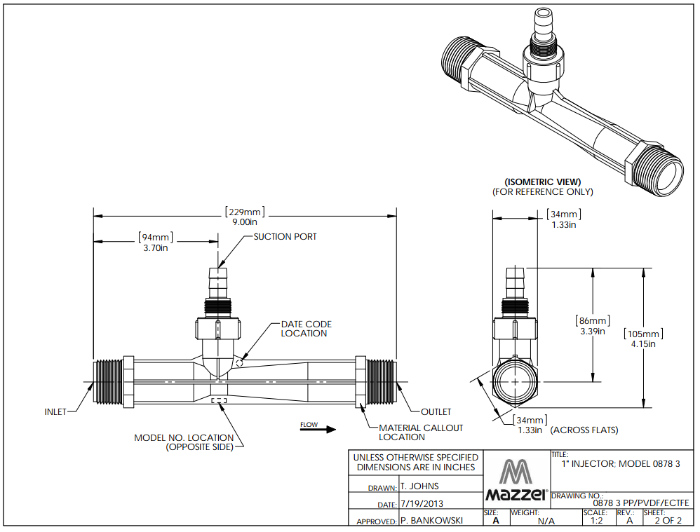 Model 878 Venturi Injector