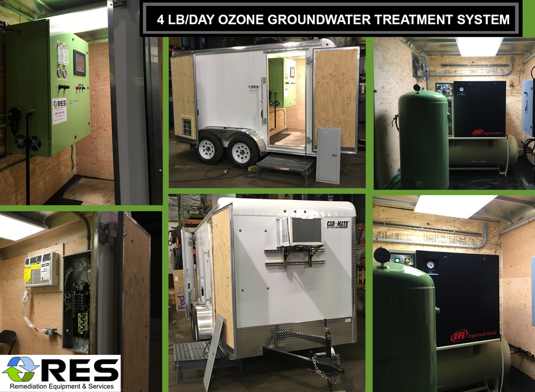 ORK-4 Ozone System installed in trailer by RES
