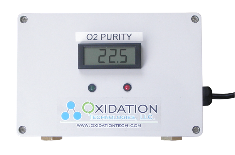 Oxygen purity Meter for inline oxygen measruements