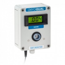 Fixed mount ozone monitor with LCD display and audible alarm