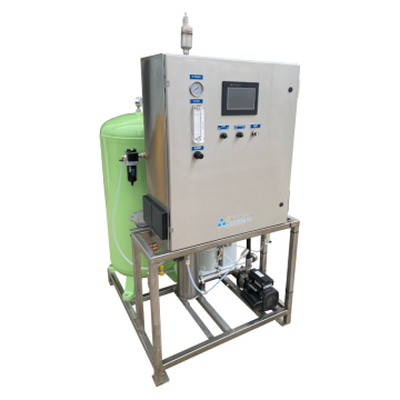 OST-150 is a turnkey 150 gram per hour ozone water system that produces 150 g/hr of ozone to dissolve into water at flow-rates up to 100 GPM.