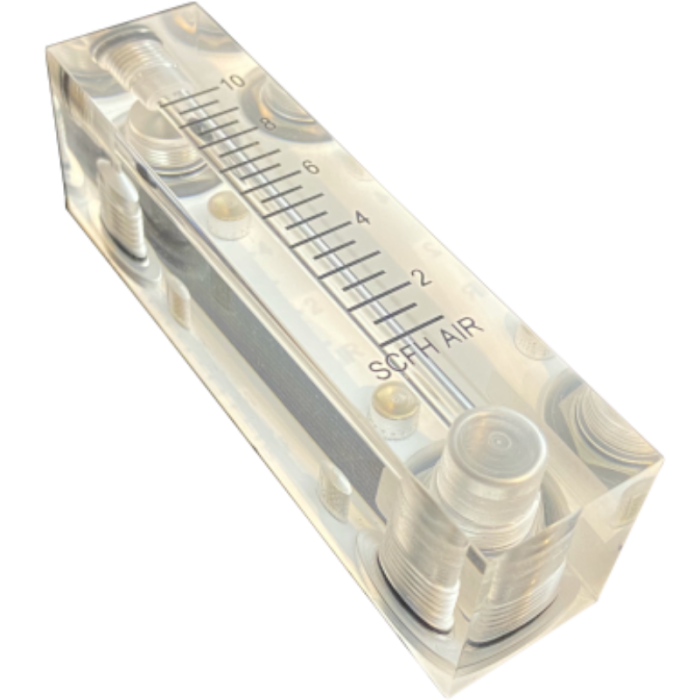 1-10 SCFH Flowmeter without Valve 1-10 SCFH Flowmeter without Valve