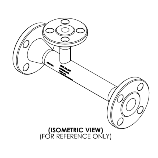 CF3M Stainless Steel Venturi SS-12050 Flanged Connection
