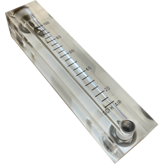 1-100 SCFH Flowmeter without Valve