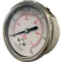 SS 15 PSI Pressure Gauge - Center Back Mount