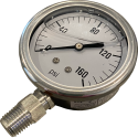 SS 15 PSI Pressure Gauge - Lower Mount