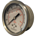 SS 160 PSI Pressure Gauge - Center Back Mount