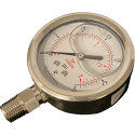 SS 30 PSI Pressure Gauge - Lower Mount