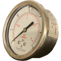 SS 30 PSI Pressure Gauge - Center Back Mount