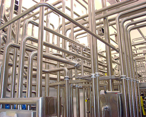 stainless steel lines and pipes Ozone CIP