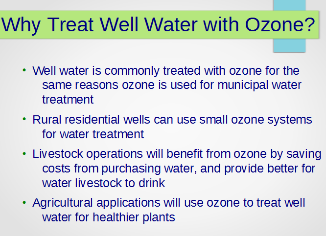 Why use ozone for water treatment